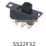 Daier high quality yueqing slide switch/7 pin mini slide switch/3 dpdt slide switch