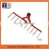 Lawn Tool Rake With Riveted Teeth