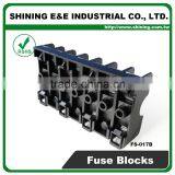 FS-017B 600V 10 Amp 7 Way Midget Type Din Rail Glass Fuse Base thumbnail-6