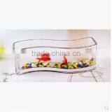 Cheap New Design Home Decoration Rectangle Hydroponic Glass Bowl Vase for Fish or Flower Arrangement thumbnail-3