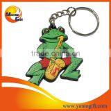 Custom Animal Shape Rubber Keychain, Frog Shape Rubber Keychain