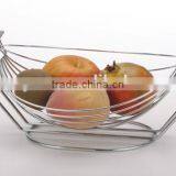 Wholesale Steel Wire Vegetable Basket,Fruit Holder With Plastic Tray thumbnail-4