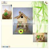 Wholesale Lifestyle Courtyard Weaving Door Wood Bird Nest House thumbnail-1