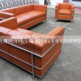 Sectional Leather Sofa Furniture BY2105 Stainless Steel Frame thumbnail-4