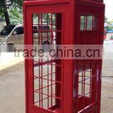 OEM Outdoor London Steel Red Telephone Booth thumbnail-3