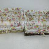 The Storage Basket Corn Straw Weaving Wicker Storage Basket Pastoral Cosmetics Toy Box Storage Basket of Dirty Clothes Basket thumbnail-1