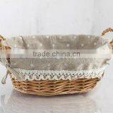 Big Cheapest Wicker Storage Basket With Handle thumbnail-4