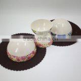 BSCI Audit Hot-sell Eco Natural Bamboo Fiber Print Salad Bowl thumbnail-2