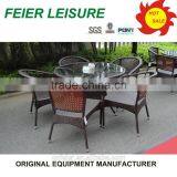 Outdoor Furniture Square Rattan Dining Table Wicker Outdoor Furniture thumbnail-1