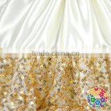 Ivory Gold Sequins Pettiskirts Fluffy Paillette Petti Skirts With Bow Baby Girl Fashion Tinsel Pettiskirts thumbnail-4
