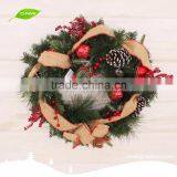 GNW CHWR-1605019 Customized Promotional Cheap Natural Small Artificial Christmas Ornament Wreaths thumbnail-1
