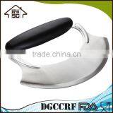 Rock-n-Chop Stainless Steel Pizza Vegetable Cutter With Silicone Handle thumbnail-3