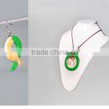 Set of Necklace and Earrings, Made of Natural Horn and Lacquer in Vietnam Code: KS_VTC13 thumbnail-1