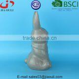 BSCI Audit Factory EASTER Decorative Bunny Glazed Grey/white Ceramic Rabbit Figurines, Ceramic Animal Figurines thumbnail-3