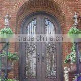 Bisini Arch Top Luxury Wrought Iron Double Door (BG90084)