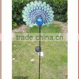 Peacock Design Solar Glass Ball Stake thumbnail-1