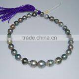 2016 Fashion 10-10.5mm Multicolor Round Tahitian Pearl Strand thumbnail-1