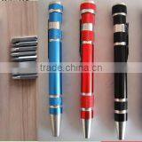 Mini 6 in 1 Multifunction Crewdriver Aluminum Alloy Pen Screwdriver
