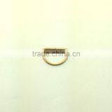 Steel Rings / Brass Finish Metal D Ring / Metal Hardware Ring thumbnail-3