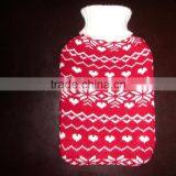 Black Fabric With Printed Mummy Hot Water Bottle With Cover thumbnail-4