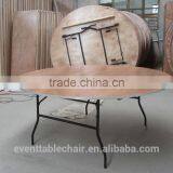 5ft Round Plywood Folding Banquet Wedding Table thumbnail-4