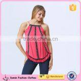 New Design China Clothing Manufacturers Petite Tassels Top For Women