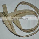 5# Plastic Zipper With Golden Teeth O/E A/L Zipper thumbnail-1