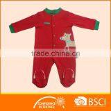 Christmas Cartoon Animal Deer Pattern Soft Cotton Baby Clothes Romper thumbnail-1