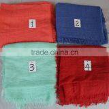 2016 Hot Stylish Lady Square Short Tassel Fringes Soft TR Cotton Scarf thumbnail-6