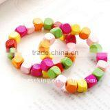 Fashion Color Wood Beads Bracelets, West Style Jewelry, Fashion Children Bracelet Jewelry thumbnail-1