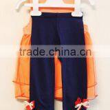 Hot Sale Children Girls Dress Set Knitted Summer 2Pcs Dress Set thumbnail-4