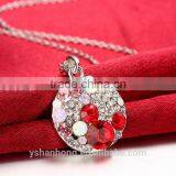 Fashion Zircon Inlaid Pendant Necklace thumbnail-3