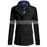 Hot Sale 4 Colors and 4 Size for Choice Casual European Stylish Mature Men Coat Woolen thumbnail-3