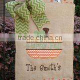 Personalized Embroidered Burlap Garden Flag thumbnail-5