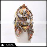 Wholesale Multi-Colored Plaid Oversized Blanket Scarf thumbnail-3