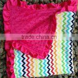 Wholesale Baby Chevron Minky Blanket Knitting Baby Minky Blanket,baby Cotton Blanket Minky Dot, Baby Swaddle Blankets thumbnail-1