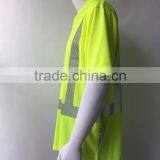 Hi-vis Short Sleeve 3M Tape Reflective Safety ANSI Night Use Protective Polo Shirt thumbnail-3