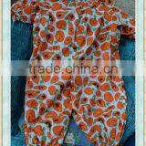 Yiwu Factory Wholesale Girls Fashion Clothing Halloween Pumpkin Siamese Clothes thumbnail-1