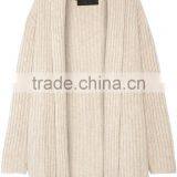 Ladies 2017 New Style Classic Design Ribbed Long Knitted Sweater Cashmere Oversized Cardigan thumbnail-6