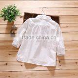Wholesale Blank White Girl Shirt Blouse Long Sleeves Baby Kids Shirt thumbnail-2
