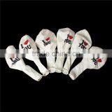 Latex Balloon Party Decorations Round White Alphabet "I Love You" Pattern thumbnail-3