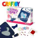 OEM Teaching Material Sewing Trendy Bag Denim Heart Bag thumbnail-3