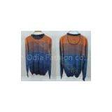 2014 Fashion Mens Wool Sweaters Crew Neck Color Block Long Sleeve Pullover thumbnail-1