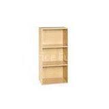 Artistic 3 Tires Wooden Cube Bookcases Flat Packing 0.7mm Steel Tube DX-4386