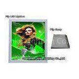 Commercial White / Silver Photo Frame Light Box Signage For ShoppingMall