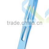 High Quality Blue Coated Stainless Steel Tweezer/promotion Gift Eyesbrow Tweezer