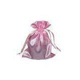 Pink Ecologic Satin Drawstring Pouch Bag Proof Moisture 10*12cm thumbnail-1