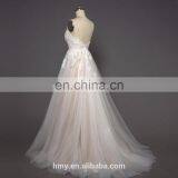 Sexy Spaghetti Strap Neckline Bridal Gowns Perspective Lace Casual Wedding Dress Bridal Gown Evening Dress thumbnail-4