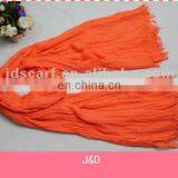 Pashmina Scarf Fashion Crinkle 60% Viscose 40% Polyester Soft Scarf