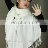 SOFT 100% Viscose Jade White Scarf